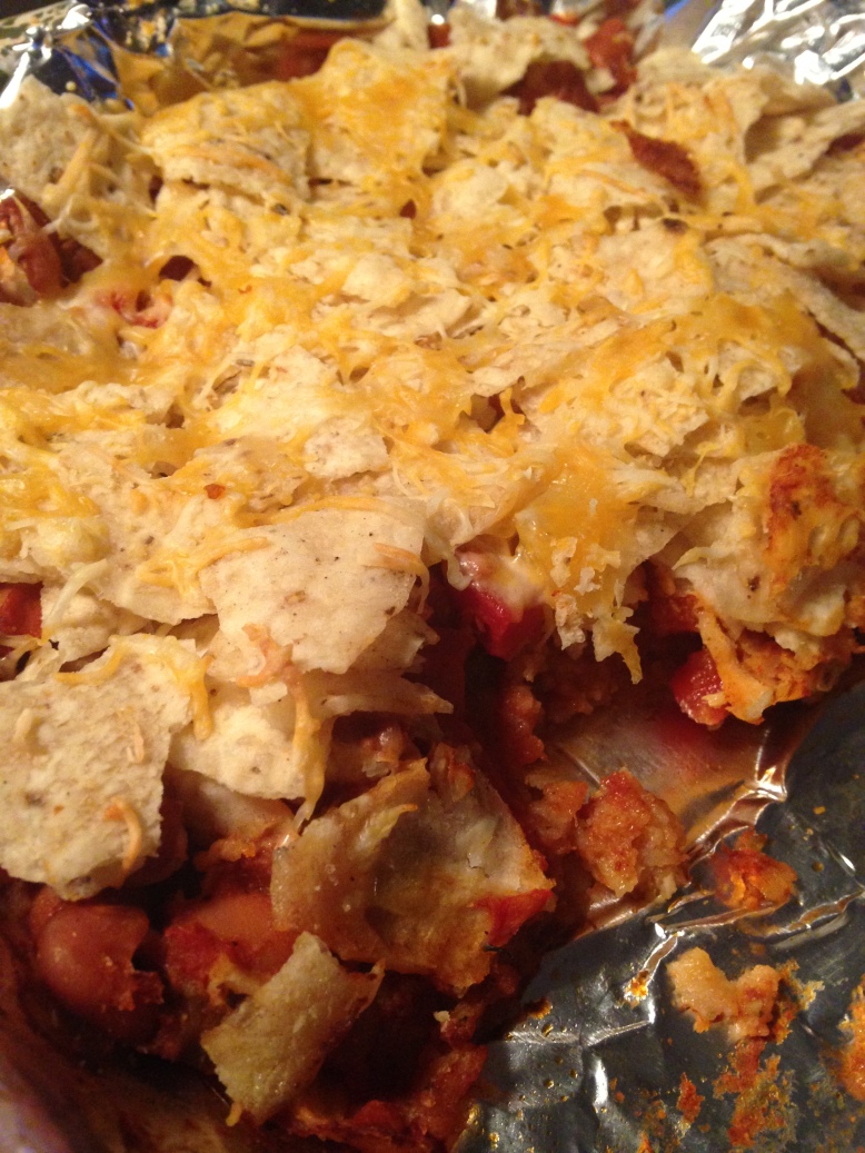 Chili Nacho Casserole - Rebekah and her Ramblings. A fun and gluten free weeknight casserole that makes your belly happy!